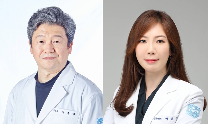 좌: 신경과 김종민교수, 우: 영상의학과 배윤정교수